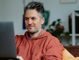 Person working remotely