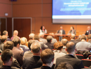 Audience at a conference hall