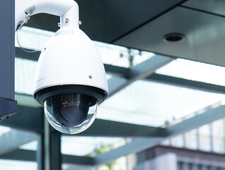 Surveillance cameras in the city