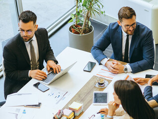 People meeting in office