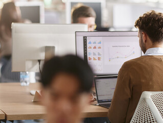 People working in office