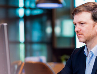 Person using computer