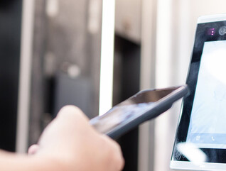 Person using phone to pay