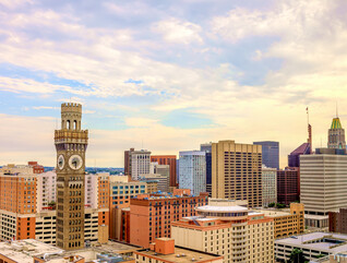 Baltimore city skyline