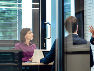 Person giving a presentation