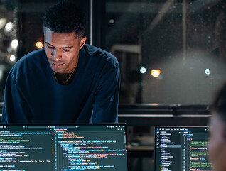  Software developers collaborating