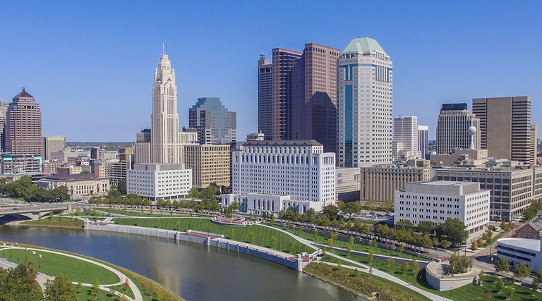 Downtown Columbus, Ohio's skyline 