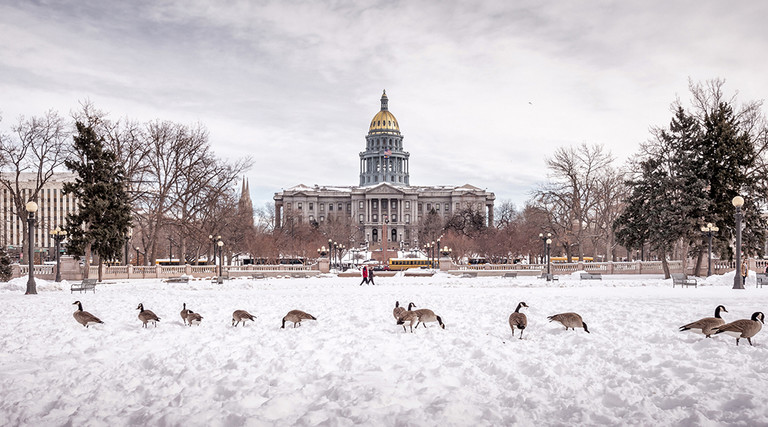 The Colorado State Capitol in Denver. 