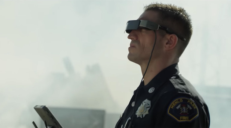 DJI drones and AR for firefighters 