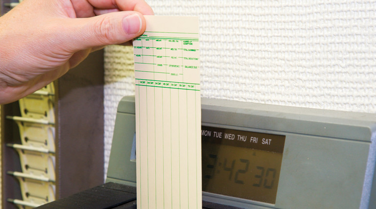 Paper time cards