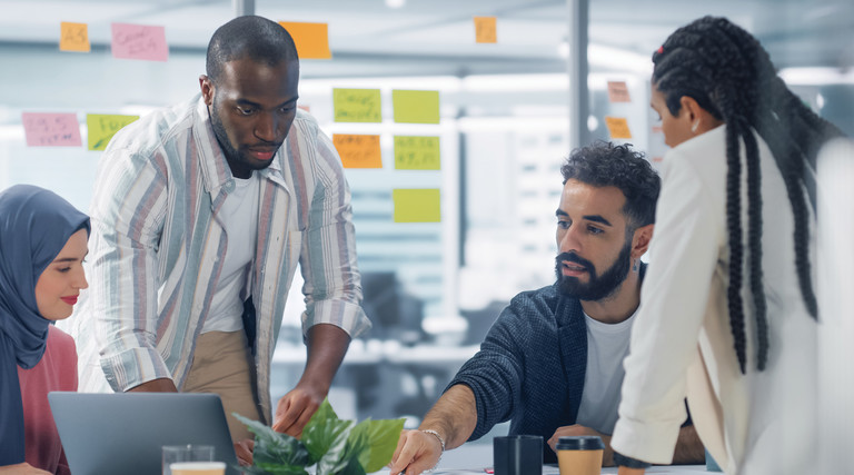 Team working in the office