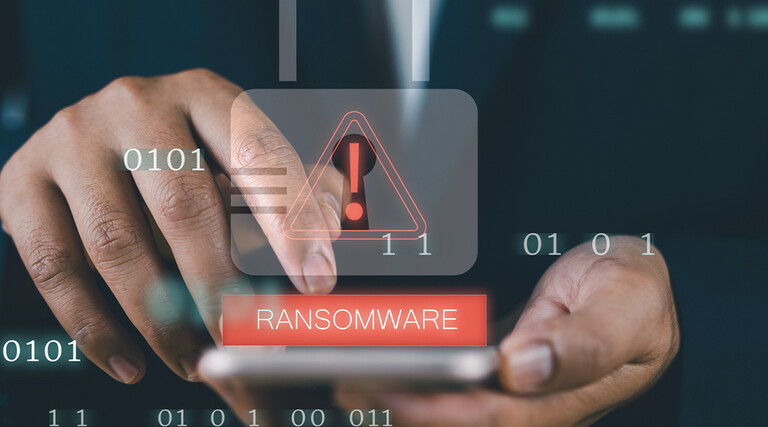 Malware attack virus alert