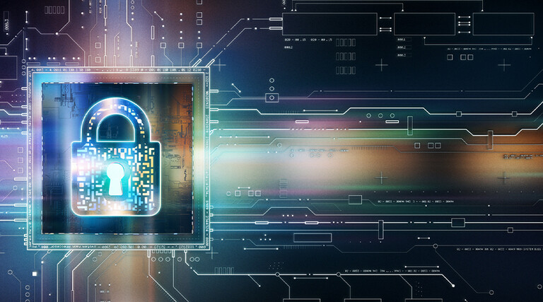 Cyber security lock in space