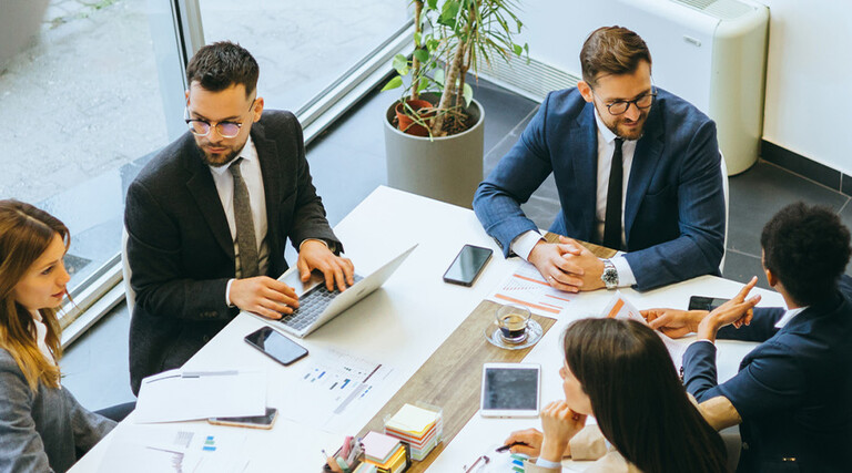 People meeting in office