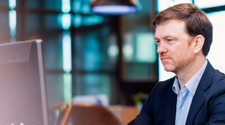 Person using computer