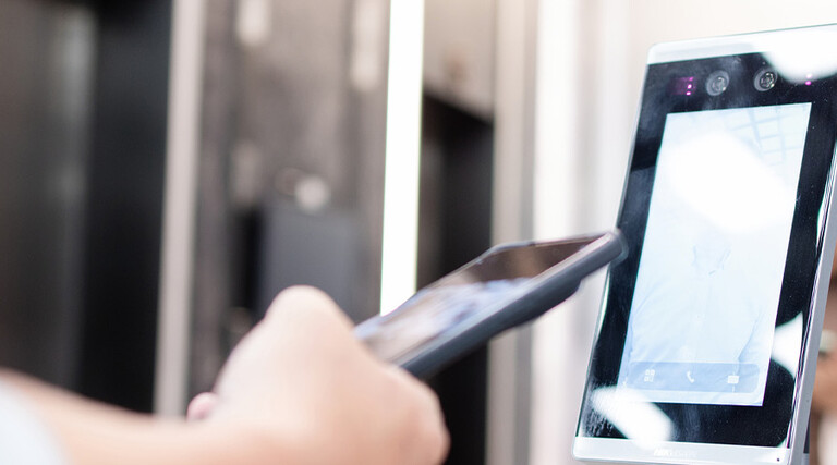 Person using phone to pay