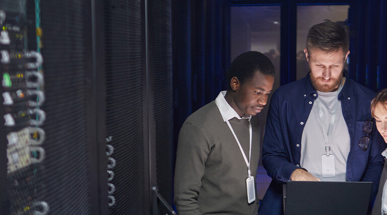 IT team collaborating