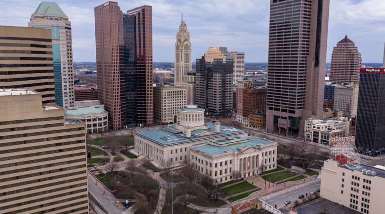 Ohio State Capitol building in Columbus, Ohio