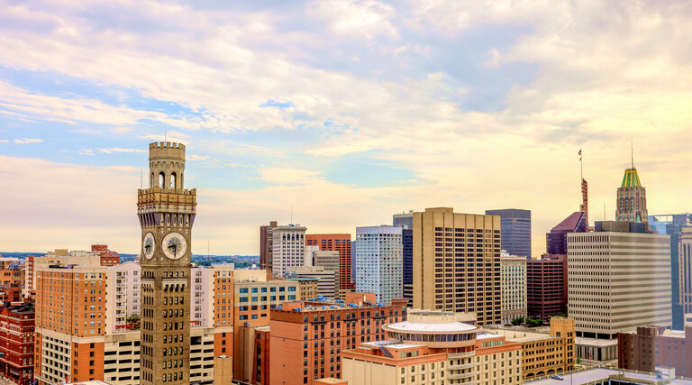 Baltimore city skyline