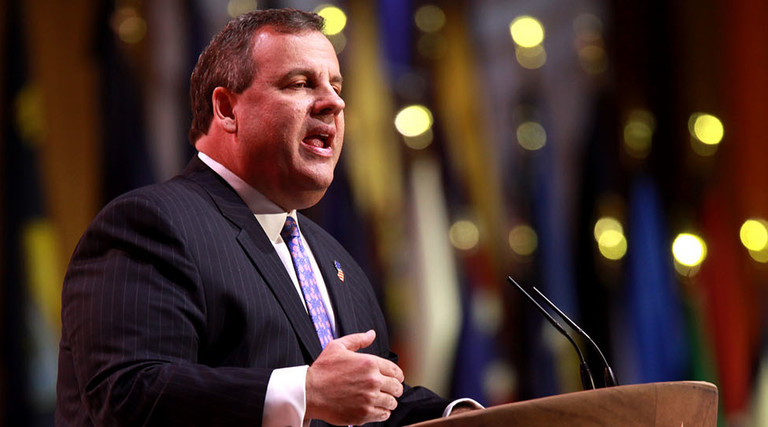 Governor Chris Christie of New Jersey speaking at the 2014 Conservative Political Action Conference (CPAC) in National Harbor, Maryland.