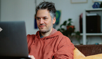 Person working remotely