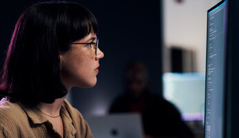 Person reviewing code