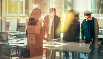 Business colleagues meeting in a conference room
