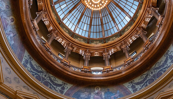 Ceiling of building