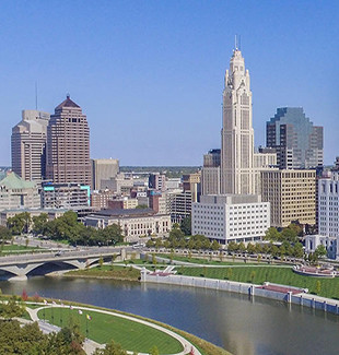 Downtown Columbus, Ohio's skyline 