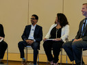 From left: Teri Takai, executive director for the Center for Digital Government; Kumar Rachuri, director of state and local government solutions at Adobe; Karen Loquet, deputy audit controller for Los Angeles County; and Dean Pfoltzer, former senior executive at the Defense Department, speaking at the Adobe Digital Government Symposium 2018 in Washington, D.C., on May 15.