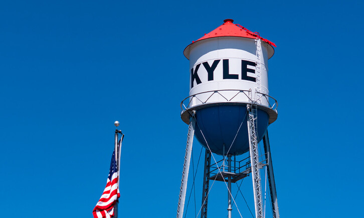 Kyle, Texas water tower