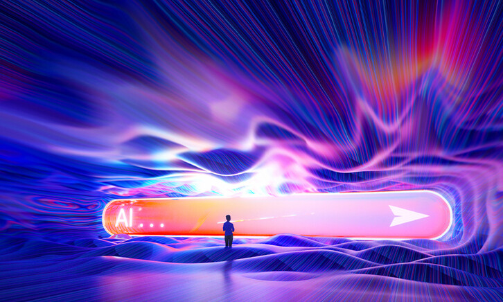 AI in a search bar image