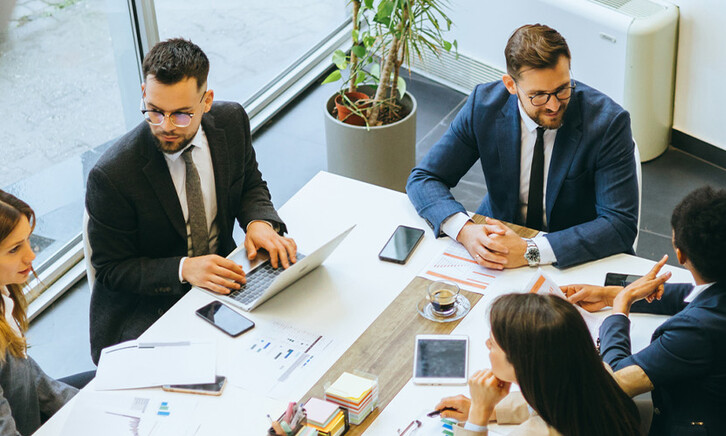 People meeting in office