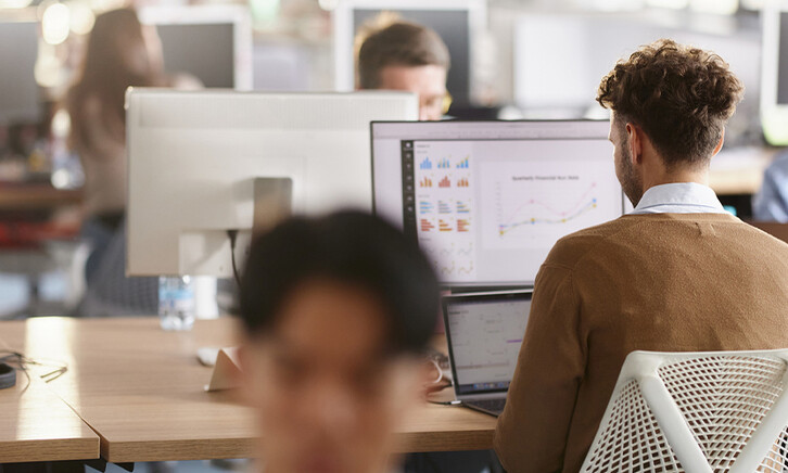 People working in office