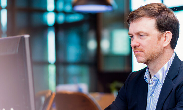 Person using computer