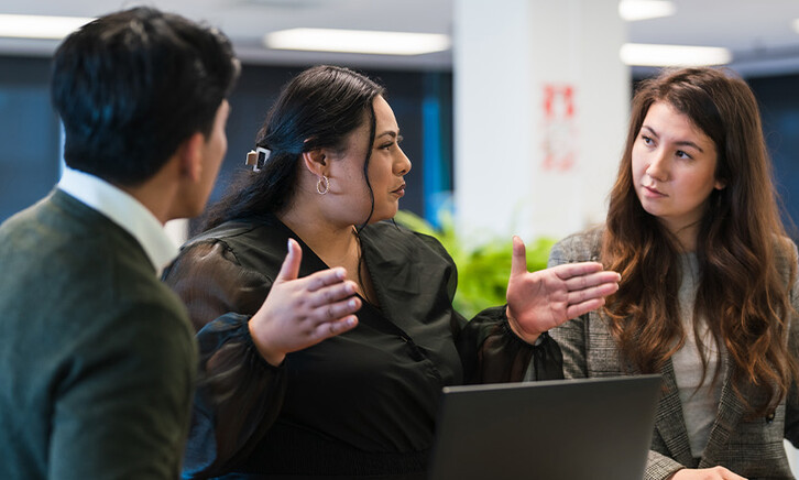 Coworkers collaborating