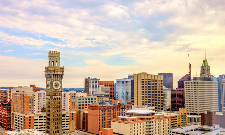 Baltimore city skyline