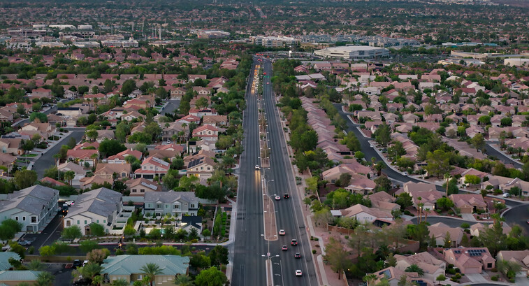 Aerial view of Clark County, Nevada