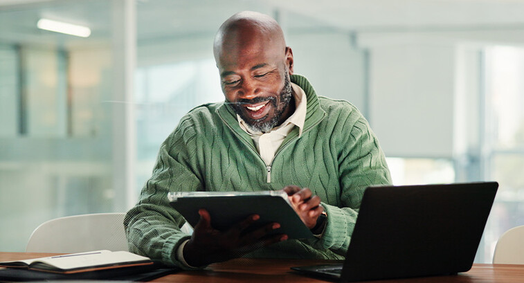 Person working in the office