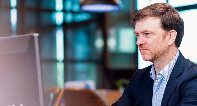 Person using computer