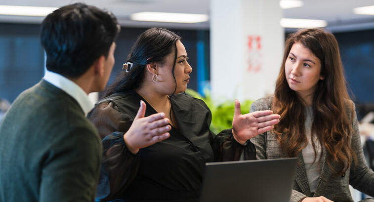 Coworkers collaborating