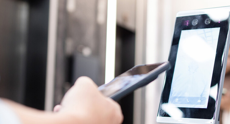 Person using phone to pay