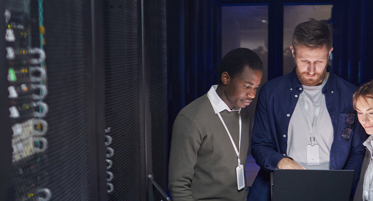 IT team collaborating