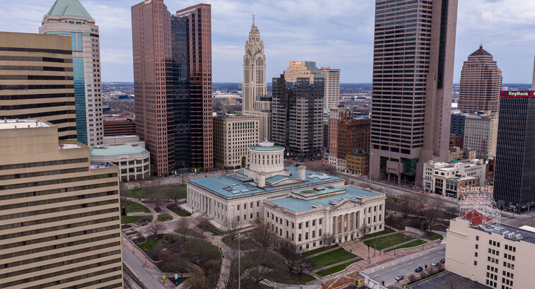 Ohio State Capitol building in Columbus, Ohio