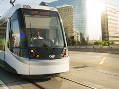 Kansas City Missouri Streetcar Downtown Line Provides Public Transportation
