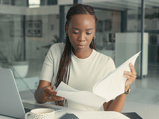 Person working at computer