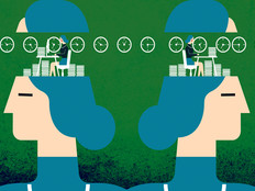 Illustration of person working on desktop