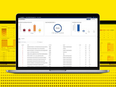 Image of laptop computer on the Tenable dashboard. 