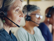 People using headset at the office