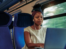 Person working on a train